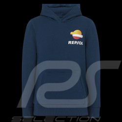 Repsol Honda Sweatshirt HRC Moto GP Kapuzenjacke World Champions Pageantblau TJ6852-190 - Kinder