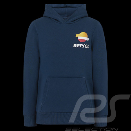 Sweatshirt Repsol Honda HRC Moto GP à capuche World Champions Bleu Pageant TJ6852-190 - Enfant