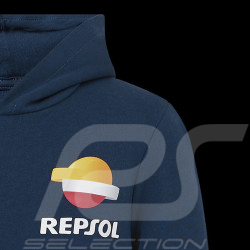 Sweatshirt Repsol Honda HRC Moto GP à capuche World Champions Bleu Pageant TJ6852-190 - Enfant