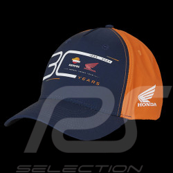 Casquette Repsol Honda HRC Racing Moto GP 30 Years Bleu / Orange TU6844-267 - Mixte