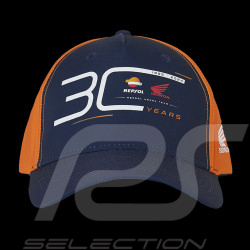 Repsol Honda Hat HRC Racing Moto GP 30 Years Blue / Orange TU6844-267 - Unisex