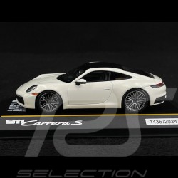 Porsche 911 Carrera S AHEAD Type 992 2022 Blanc / Noir 1/43 Minichamps WAP0200410SKAE