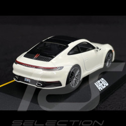 Porsche 911 Carrera S AHEAD Typ 992 2022 Weiß / Schwarz 1/43 Minichamps WAP0200410SKAE