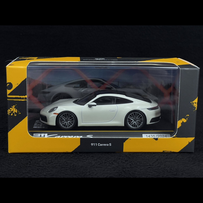 Porsche 911 Carrera S AHEAD Type 992 2022 Blanc / Noir 1/43 Minichamps  WAP0200410SKAE