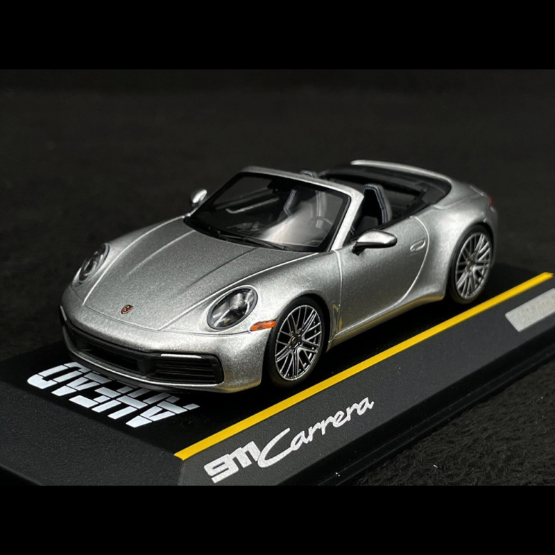 Porsche 911 Carrera Cabriolet Type 992 2022 Silver grey 1/43