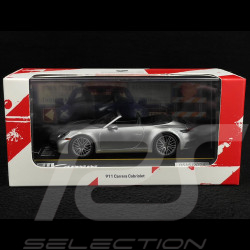 Porsche 911 Carrera Cabriolet Type 992 2022 Silver grey 1/43 Minichamps WAP0200420SKAE