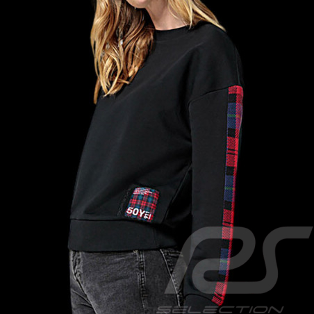 Porsche Sweatshirt 911 Turbo No. 1 Vintage Tartan Black WAP353RTN1 - women