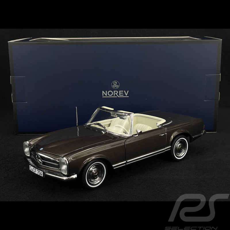 Mercedes-Benz 230 SL W113 Pagoda Cabriolet 1963 Bronze 1/18 Norev 183991