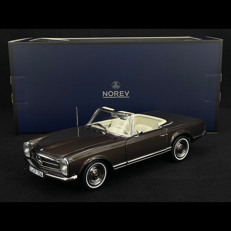 Mercedes Benz 230SL Pagoda W113 Rosso – Modello Welly 1/24, Porte Apribili - 5
