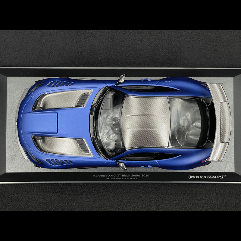 Mercedes AMG Gt Noir Série 2020 Mat Bleu Metallic Modellauto 1:18 Minichamps 4012138767508