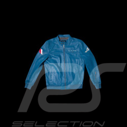 Leather jacket Alpine Collection Ocean blue 27024-2773 - men