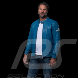 Leather jacket Alpine Collection Ocean blue 27024-2773 - men