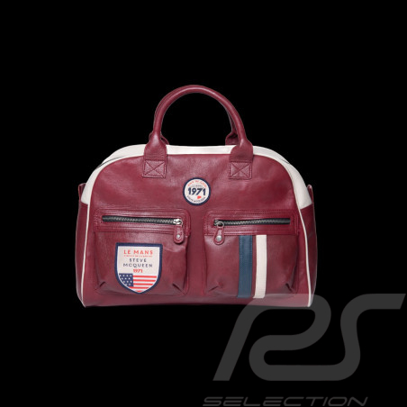 Steve McQueen Bag 24h Le Mans Leather Belgetti Dark Red 27277-4010