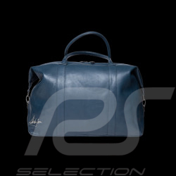 Très Grand Sac Cuir Steve McQueen 24H Du Mans Dean Bleu Royal 27278-0012