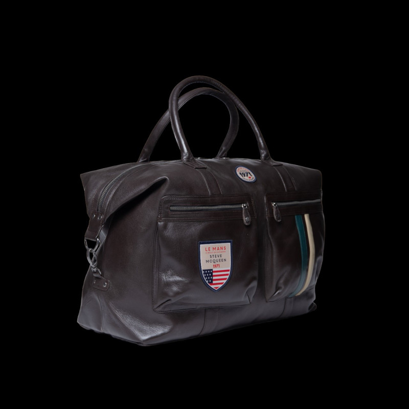Very Big Leather Bag Steve McQueen 24H Du Mans Dean Dark Brown 27278-0199