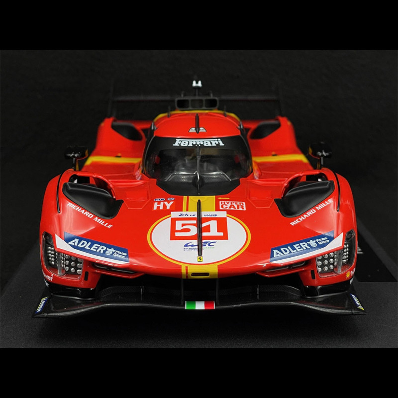 Bburago - Model Ferrari 499P LMH - 1:24 Scale Car Assembly Kit, Detailed Replica of the 2023 Le Mans 24H Winner, Official Ferrari License, Recommended Age 14 Bburago - Model Ferrari 499P LMH - 1:24 Scale Car Assembly Kit, Detailed Replica of the 2023 Le Mans 24H Winner, Official Ferrari License, Recommended Age 14