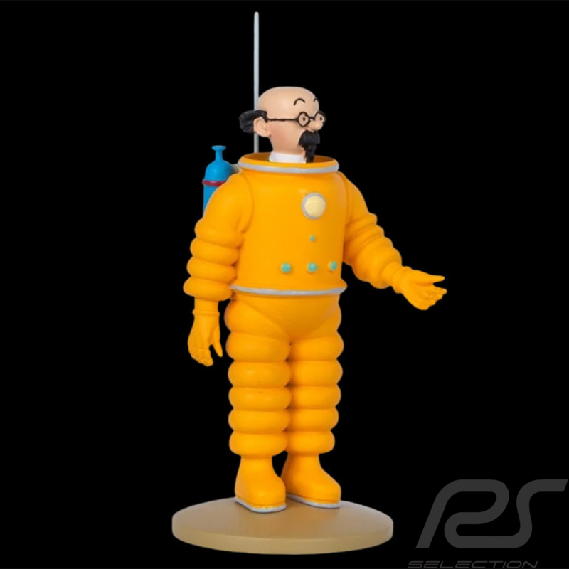 Figurine Tintin - Professeur Tournesol - Cosmonaute - Objectif Lune / On a marché sur la lune 14 cm 42243