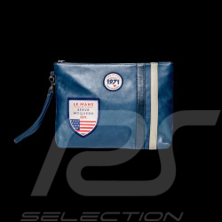Bag Steve McQueen Royal Blue Leather 24H Le Mans - Jim 27279-0012