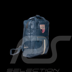 Leather Steve McQueen Backpack 24h Le Mans Matt Royal Blue 27280-0012