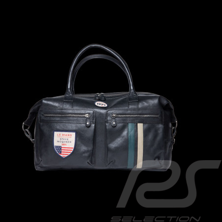Big Leather Bag Steve McQueen 24h Le Mans Nolan Black 27281-1504