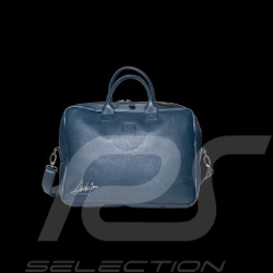 Sac Messenger bandoulière cuir Wayne Steve McQueen - Bleu Royal 27282-0012