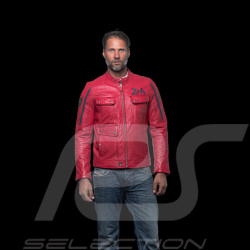 Veste cuir 24h Le Mans Lagache Rouge Racing - homme 27271-0282