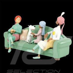 Tintin Figurine - The couch scene - Cigars Of The Pharaon 8 cm 29263