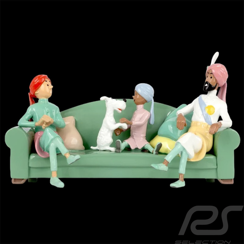 Figurine Tintin - Scène du divan - Les cigares du pharaon 8 cm 29263