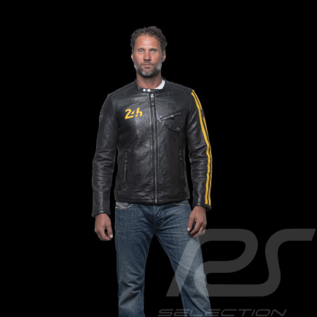 24h Le Mans leather jacket Marne Black - Men 27272-1504