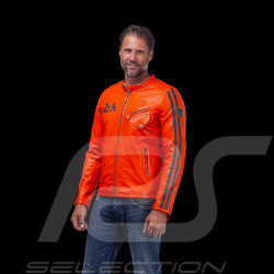 Veste cuir 24h Le Mans Marne Orange - homme 27272-1206