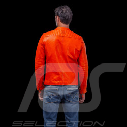 Veste cuir 24h Le Mans Marne Orange - homme 27272-1206