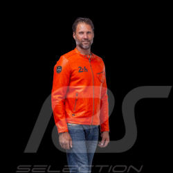 Veste cuir 24h Le Mans Marne Orange - homme 27272-1206