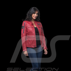 24h Le Mans leather jacket Marne Racing Red - Women 27275-0282