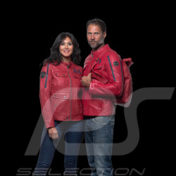 Veste cuir 24h Le Mans Marne Rouge Racing - femme 27275-0282