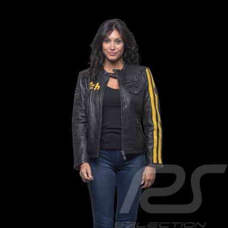 24h Le Mans leather jacket Riley Black - Women 27276-1504