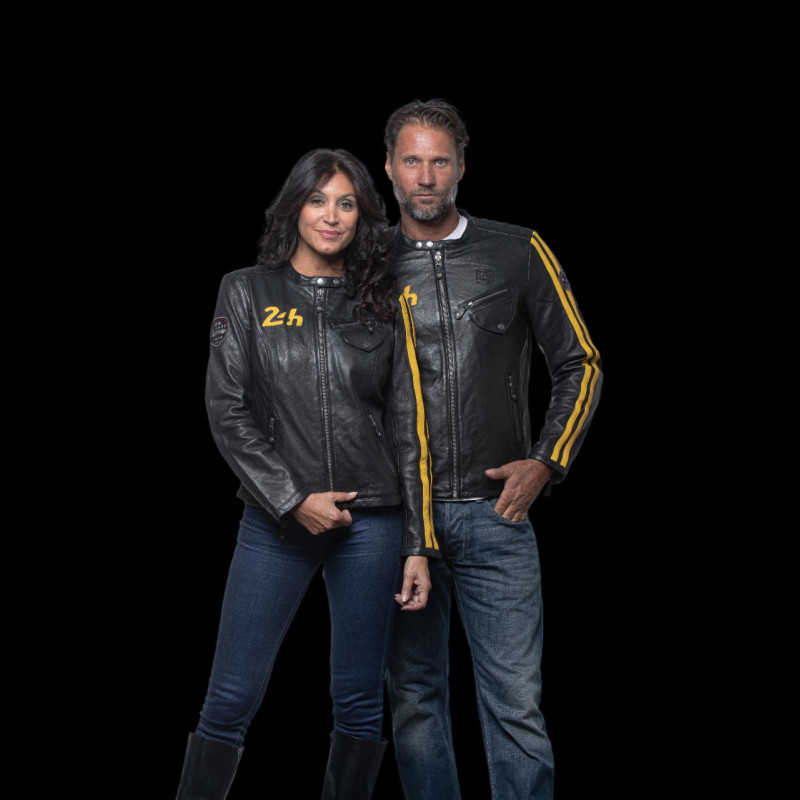 Veste cuir 24h Le Mans Riley Noir - femme 27276-1504