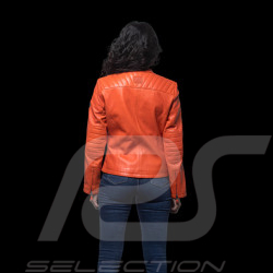 24h Le Mans leather jacket Riley Orange - Women 27276-1206