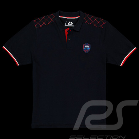 24h Le Mans Polo shirt Classic Jersey Navy blue LM241POM01-100 - men