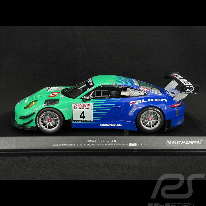 Porsche 911 GT3 R Type 991 n° 4 Winner VLN Nürburgring 2018 1/18 Minichamps 153186994