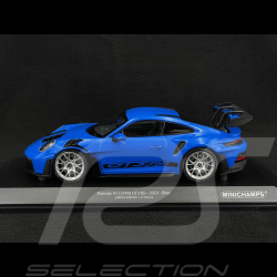 Porsche 911 GT3 RS Type 992 2022 Bleu Requin / Bandes Noires 1/18 Minichamps 153062234