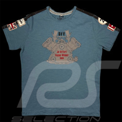 T-shirt Jo Siffert DFV engine 1968 Petrol blue 23100 - Men