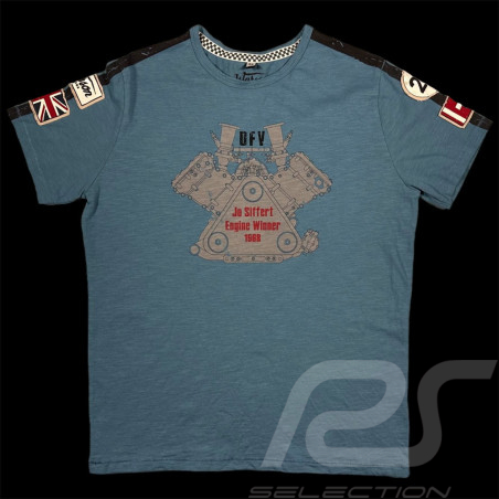 T-shirt Jo Siffert DFV engine 1968 Petrol blue 23100 - Men