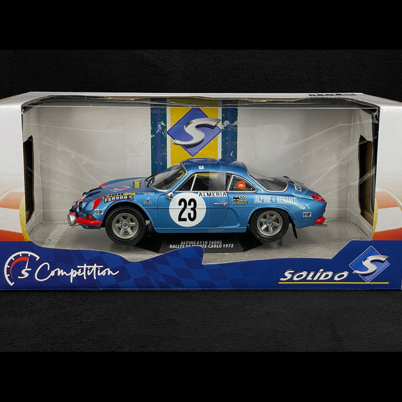 Modèle Réduit Alpine A110 1600s #23 Rallye Monte Carlo 1972 - échelle 1:18 - Solido - Neuf