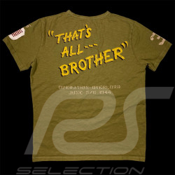 T-shirt Aviation C47 that's all brother USAAF 1944 Vert kaki 19122 - Homme