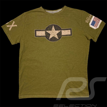 T-shirt Aviation C47 that's all brother USAAF 1944 Vert kaki 19122 - Homme