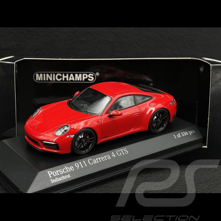 Porsche 911 Carrera 4 GTS Type 992 2019 Indischrot 1/43 Minichamps 410063000