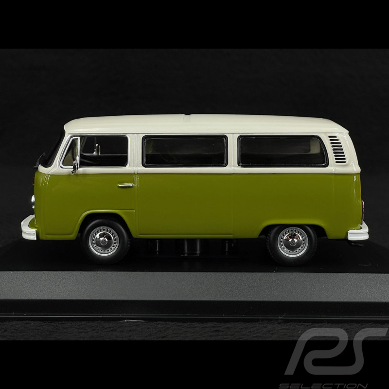 Volkswagen Bulli T2 Bus 1972 Grün / Weiß 1/43 Minichamps 940053000