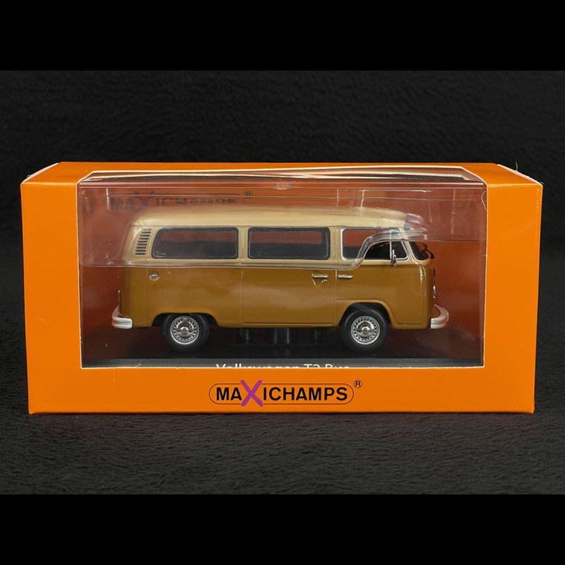 Maxchamps Modellauto VW T2 Bus 1972 grün weß, Maßstab 1:43, Sammlerauto