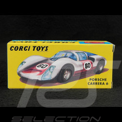 Porsche 906 Carrera 6 1966 Blanc / Rouge 1/43 Corgi Toys RT33001