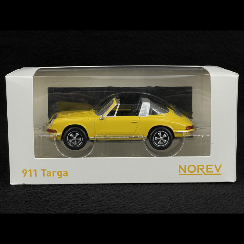 Modèle Réduit Porsche 911S Targa 1969 Jaune échelle 1/43 - Norev Maxijet - Neuf Sous Boîte